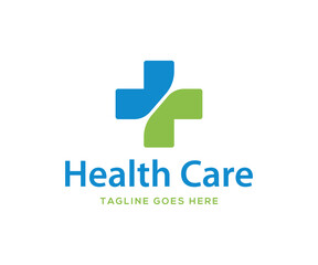 Health care logo design, Hospital logo design vector template.