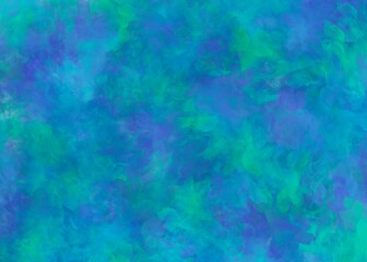 Mint blue abstract watercolor background