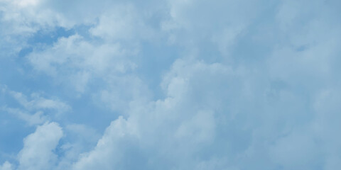Beautiful and shinny abstract natural blue sky background with heavy clouds, Beautiful fresh and clear morning sky background with clouds, blue watercolor painted cloudy sky background with clouds.