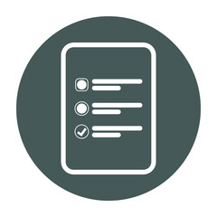 Grocery, list, outline, todo icon