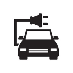 Electric car icon 