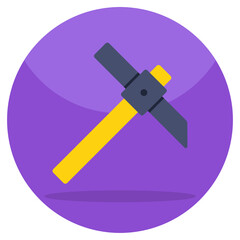 Modern design icon of pickaxe