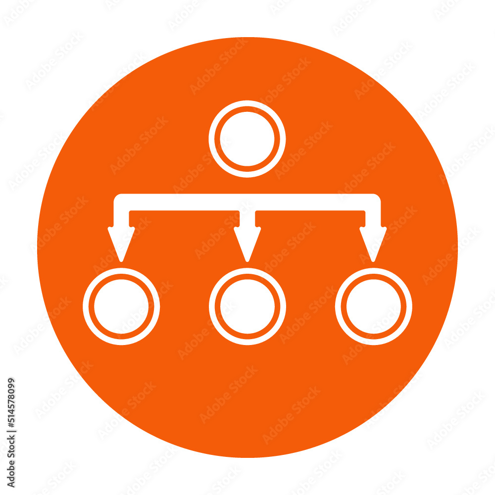 Poster website sitemap / site map or app workflow line art icon for apps and websites