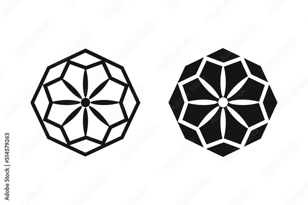 Poster the black two geometric shapes. abstract texture design element. vector