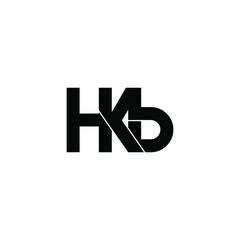 hkb letter original monogram logo design
