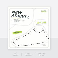 Obraz premium Unique style social midia post design