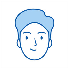 Obraz na płótnie Canvas Boy Face Avatar Profile Picture