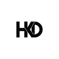 hkd letter original monogram logo design