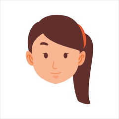 Woman Face Avatar Profile Picture