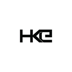 hke letter original monogram logo design