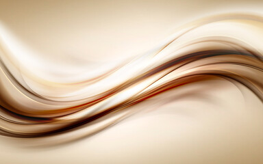 Abstract Gold Wave Design Background - 514584207