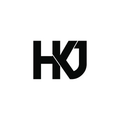 hkj letter original monogram logo design