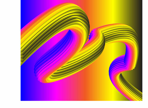 rainbow colored abstract lines background with dimensionality