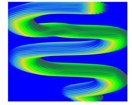 rainbow colored abstract lines background with dimensionality