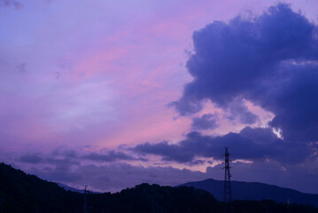 Watching the sunset glow is very relaxing.