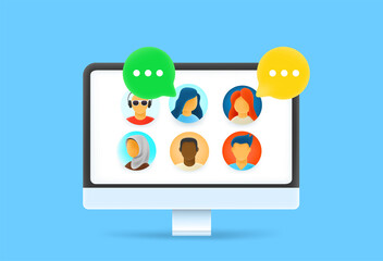 Making conference via internet connection