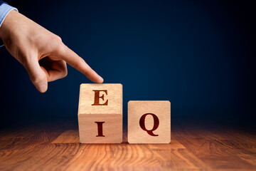 EQ versus IQ concept - obrazy, fototapety, plakaty