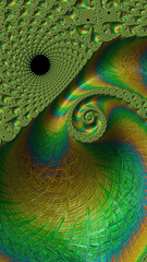 Obraz premium Artistic and imaginative digitally designed abstract 3D fractal background