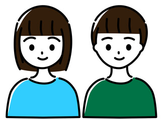 小学生男女2人セット