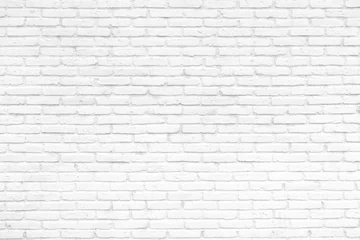 Cercles muraux Mur de briques Fond de mur de briques blanches de texture