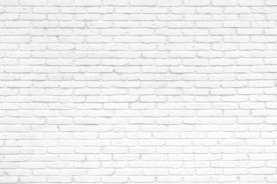 Texture white brick wall background