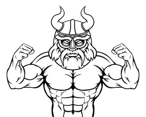 Viking Cartoon Sports Mascot