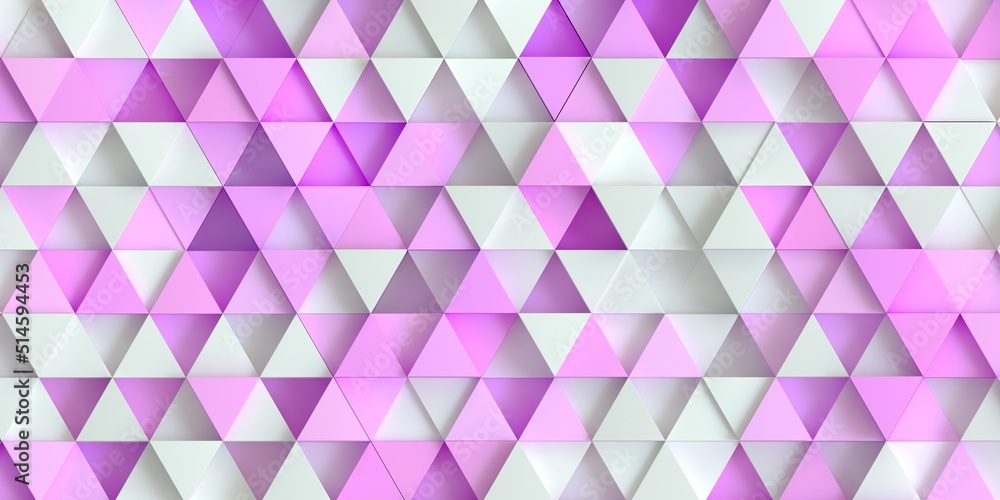 Aufkleber the texture of the volumetric multi-colored triangles. for smartphone. 3d render