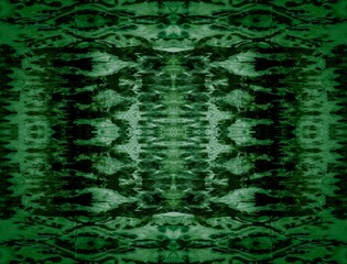 Emerald Endless Watercolor Texture. Mint Ikat