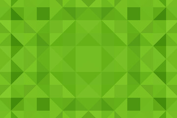 Abstract modern green background with big geometrical shapes. Pixel background