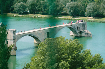 Rhone River in Avignon France