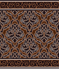 thai pattern on wall