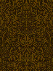 seamless damask pattern, seamless pattern with paisley