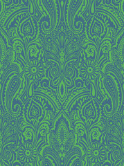seamless floral pattern, seamless pattern with paisley