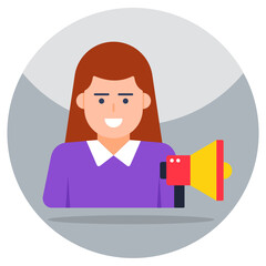 Trendy vector design of announcement