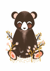 Obraz premium Animaux mignons - l'ours