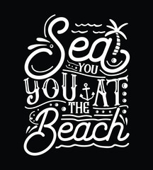 Sea you at the beach, Summer design