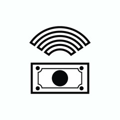 Cashless Icon. Modern Payment Method Symbol - Vector. 