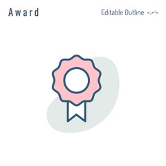 Trophy, Award icon, Medal, Success, Achievement, First place, Leadership, Perfection, Championship, Celebrity award, Editable Stroke