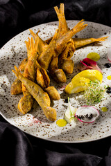Fish fried in batter