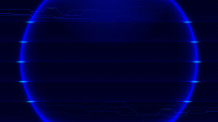 Technology background, Circular HUD, Futuristic background, Abstract Communication, Future innovation, Digital layout, neon lighting effect