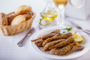 Fried gobies