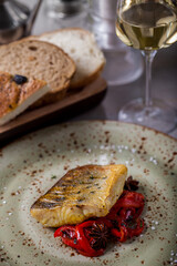 Fried fillet of sebasa