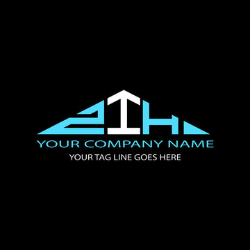 ZIH letter logo creative design with vector graphic