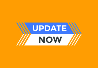 Colorful web banner template Update now. Social media design template
