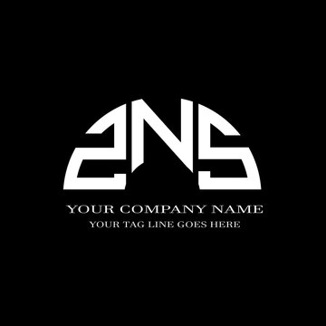 ZNS letter logo creative design with vector graphic