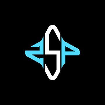 ZSP letter logo creative design with vector graphic