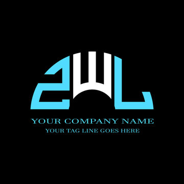 ZWL letter logo creative design with vector graphic