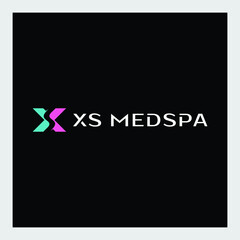 Fototapeta na wymiar minimalistic concept xs logo initials