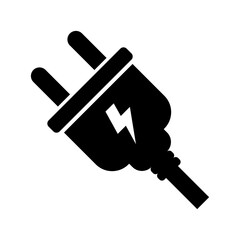 Electric plug icon. Electricity and energy symbol. illustration vector
