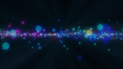 Fototapeta premium abstract space spots circles particles